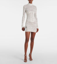 The New Arrivals Ilkyaz Ozel Isadora mockneck lace minidress