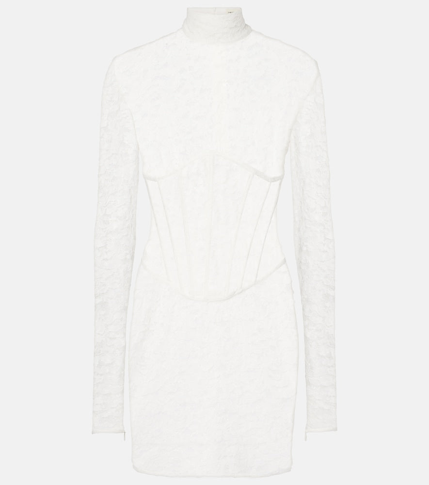 The New Arrivals Ilkyaz Ozel Isadora mockneck lace minidress. 新款 Ilkyaz Ozel Isadora 高领蕾丝迷你连衣裙