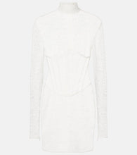 The New Arrivals Ilkyaz Ozel Isadora mockneck lace minidress