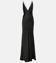 The New Arrivals Ilkyaz Ozel Open-back satin gown. 新款 Ilkyaz Ozel 露背缎面礼服