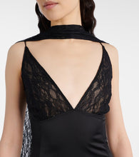 The New Arrivals Ilkyaz Ozel Paige satin and lace gown