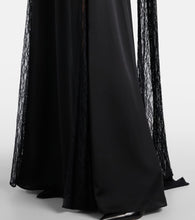 The New Arrivals Ilkyaz Ozel Paige satin and lace gown