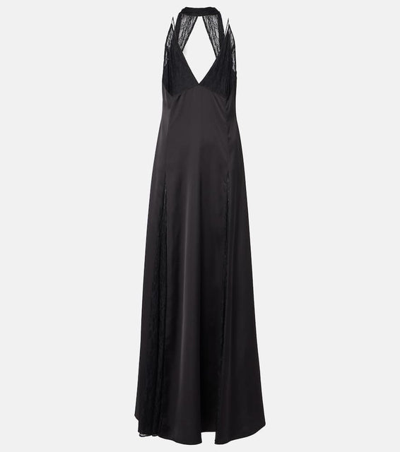 The New Arrivals Ilkyaz Ozel Paige satin and lace gown