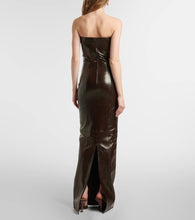 The New Arrivals Ilkyaz Ozel Rochelle leather bustier gown