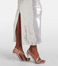 The New Arrivals Ilkyaz Ozel Sequined cutout floral-appliqué gown