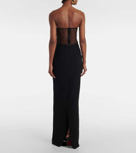 The New Arrivals Ilkyaz Ozel Tara mesh-trimmed corset gown