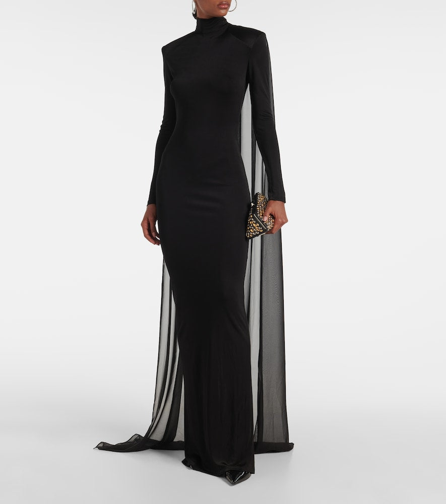 The New Arrivals Ilkyaz Ozel Xanthe jersey tulle gown