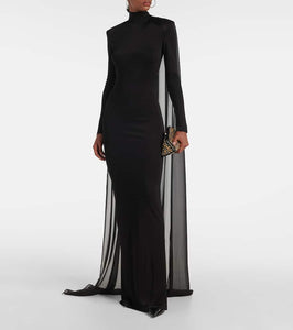 The New Arrivals Ilkyaz Ozel Xanthe jersey tulle gown