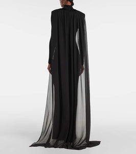 The New Arrivals Ilkyaz Ozel Xanthe jersey tulle gown