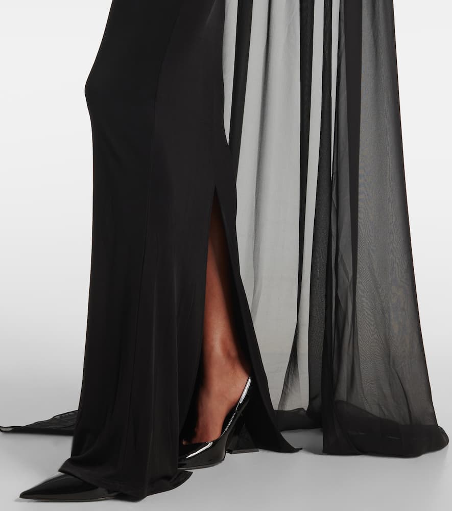 The New Arrivals Ilkyaz Ozel Xanthe jersey tulle gown