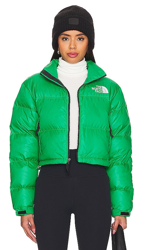 The North Face Nuptse Short Jacket in Green - The North Face - Nuptse - Veste courte - Vert - The North Face Nuptse 绿色短夹克 - Kurze Jacke „Nuptse“ von The North Face in Grün - The North Face Nuptse 쇼트 재킷 - Giacca corta The North Face Nuptse in verde