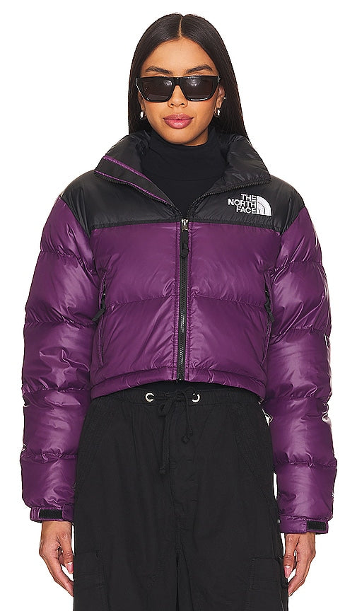 The North Face Nuptse Short Jacket in Purple