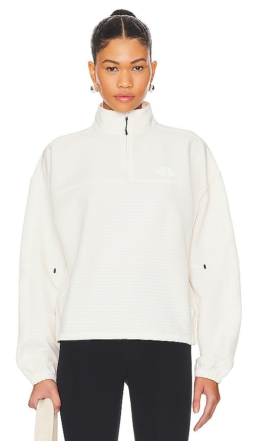 The North Face Tekware Grid 1/4 Zip Jacket in White - The North Face - Tekware Grid - Veste à fermeture éclair 1/4 - Blanc - The North Face Tekware Grid 1/4 白色拉链夹克 - The North Face Tekware Grid 1/4 Zip Jacke in Weiß - The North Face Tekware 그리드 1/4 지퍼 재킷 화이트 색상 - Giacca The North Face Tekware Grid 1/4 Zip in bianco