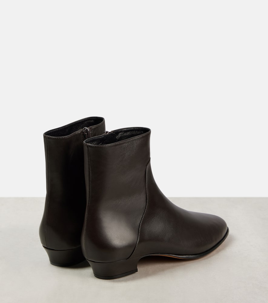 The Row Awar 25 leather ankle boots