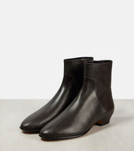The Row Awar 25 leather ankle boots
