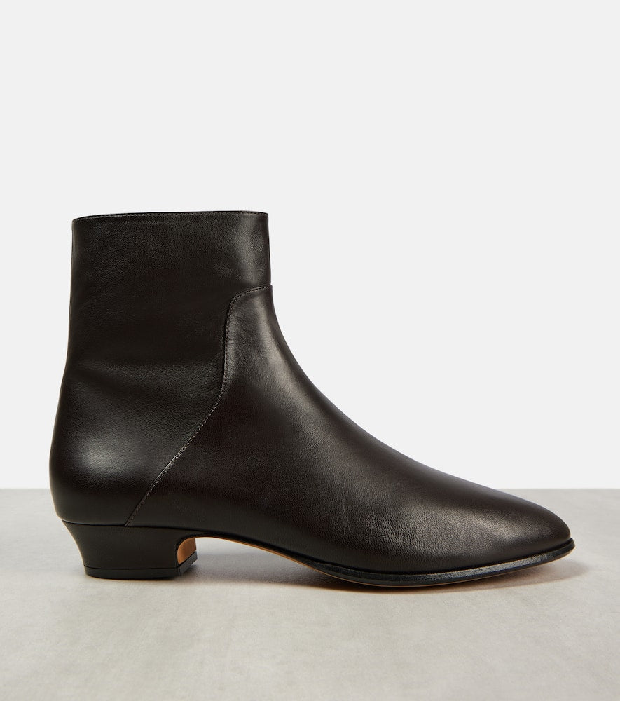 The Row Awar 25 leather ankle boots