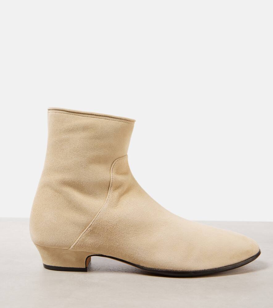 The Row Awar 25 suede ankle boots