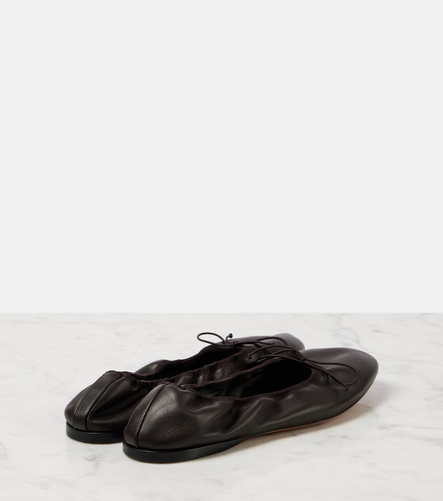 The Row Awar leather ballet flats