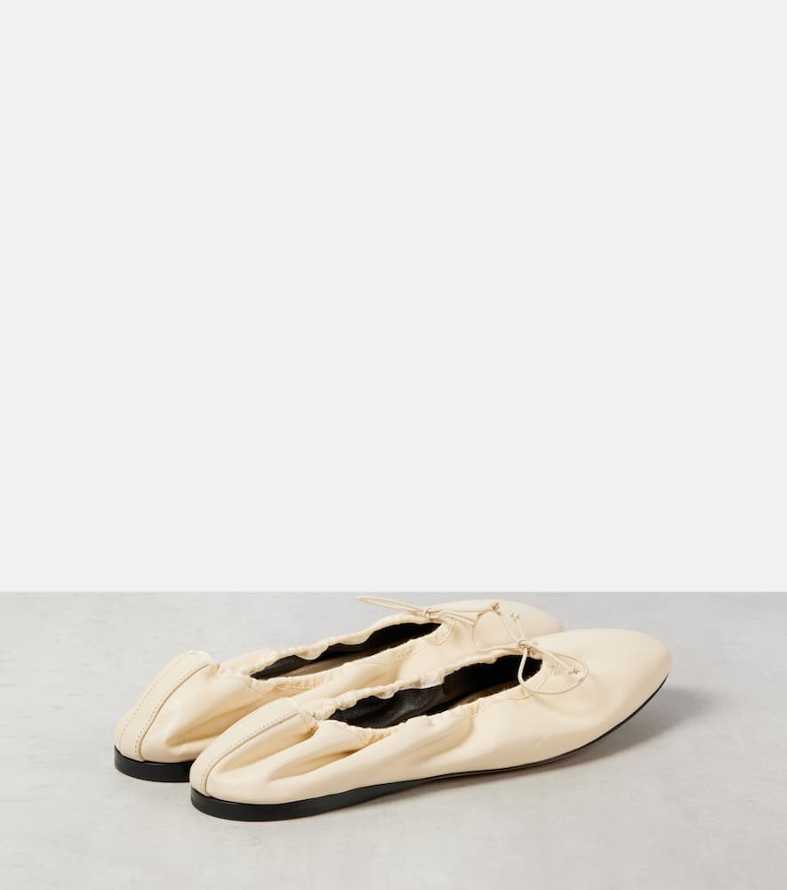 The Row Awar leather ballet flats