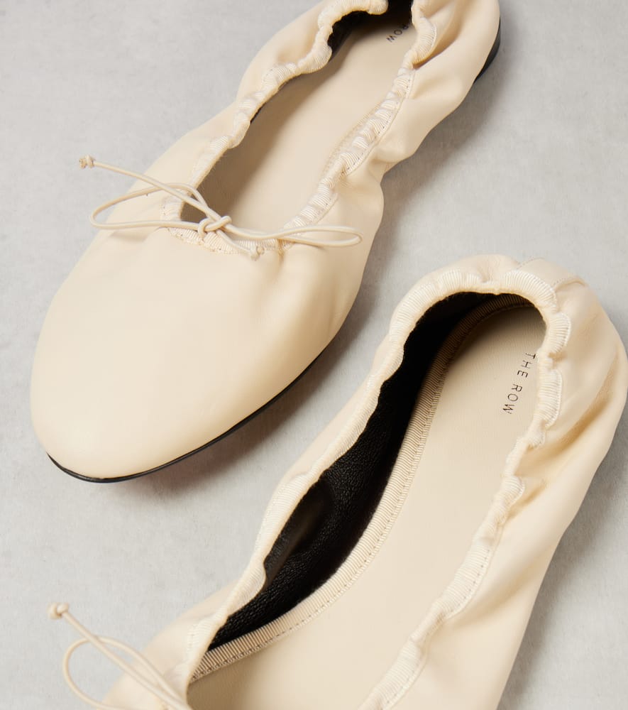 The Row Awar leather ballet flats