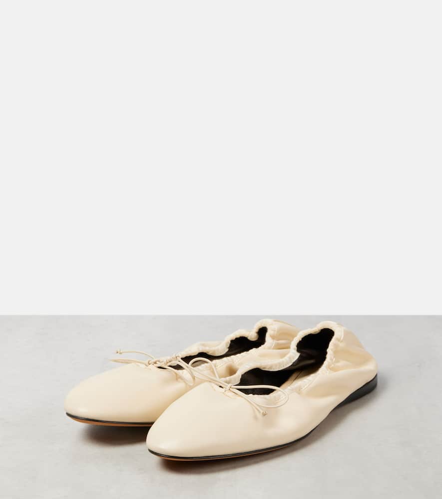The Row Awar leather ballet flats