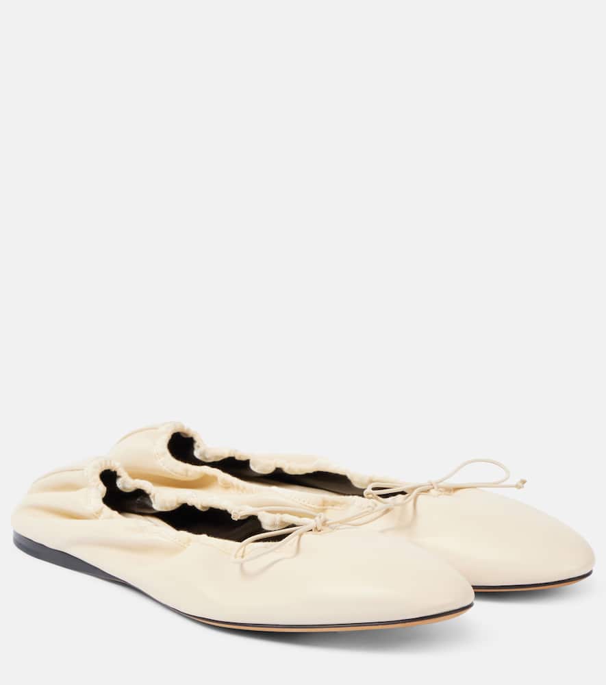 The Row Awar leather ballet flats