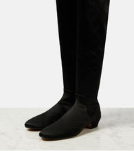 The Row Awar satin over-the-knee boots
