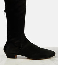 The Row Awar satin over-the-knee boots