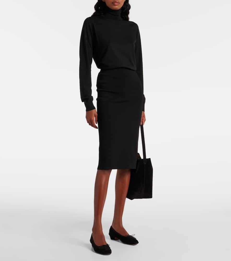 The Row Awar suede ballet flats