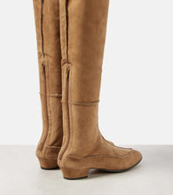 The Row Awar suede over-the-knee boots