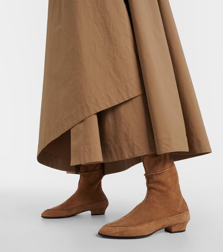 The Row Awar suede over-the-knee boots