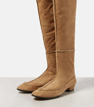 The Row Awar suede over-the-knee boots