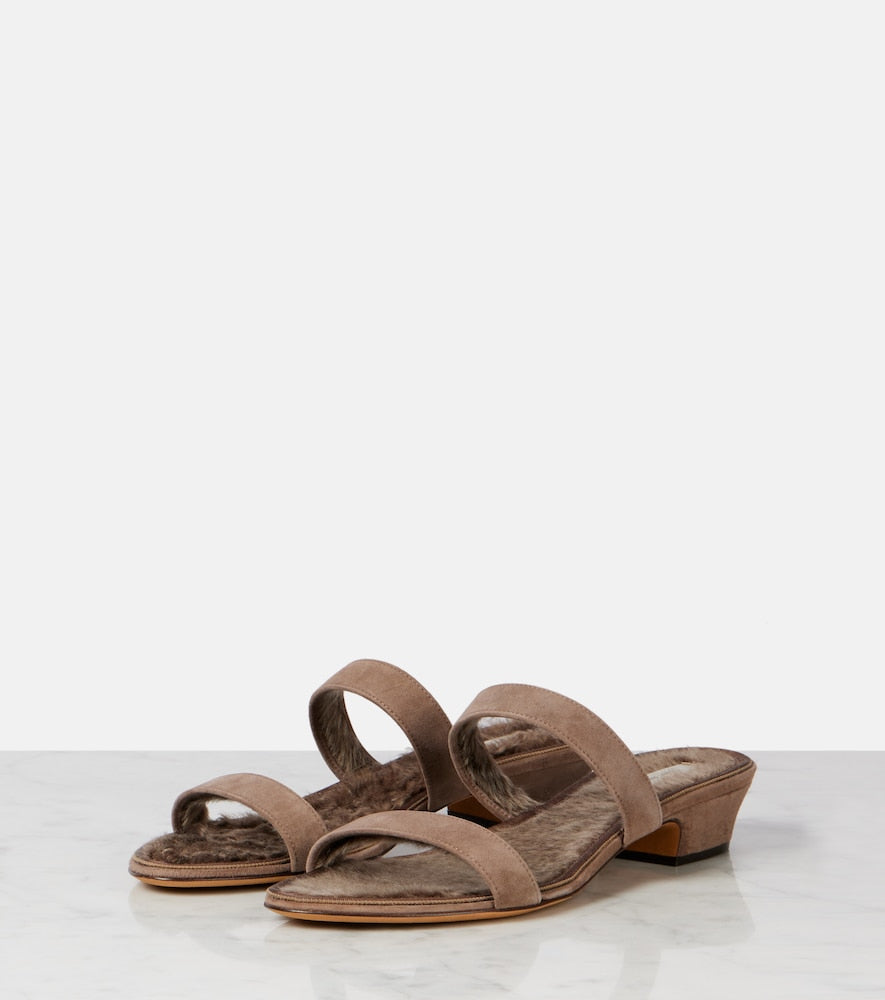 The Row Awar suede sandals