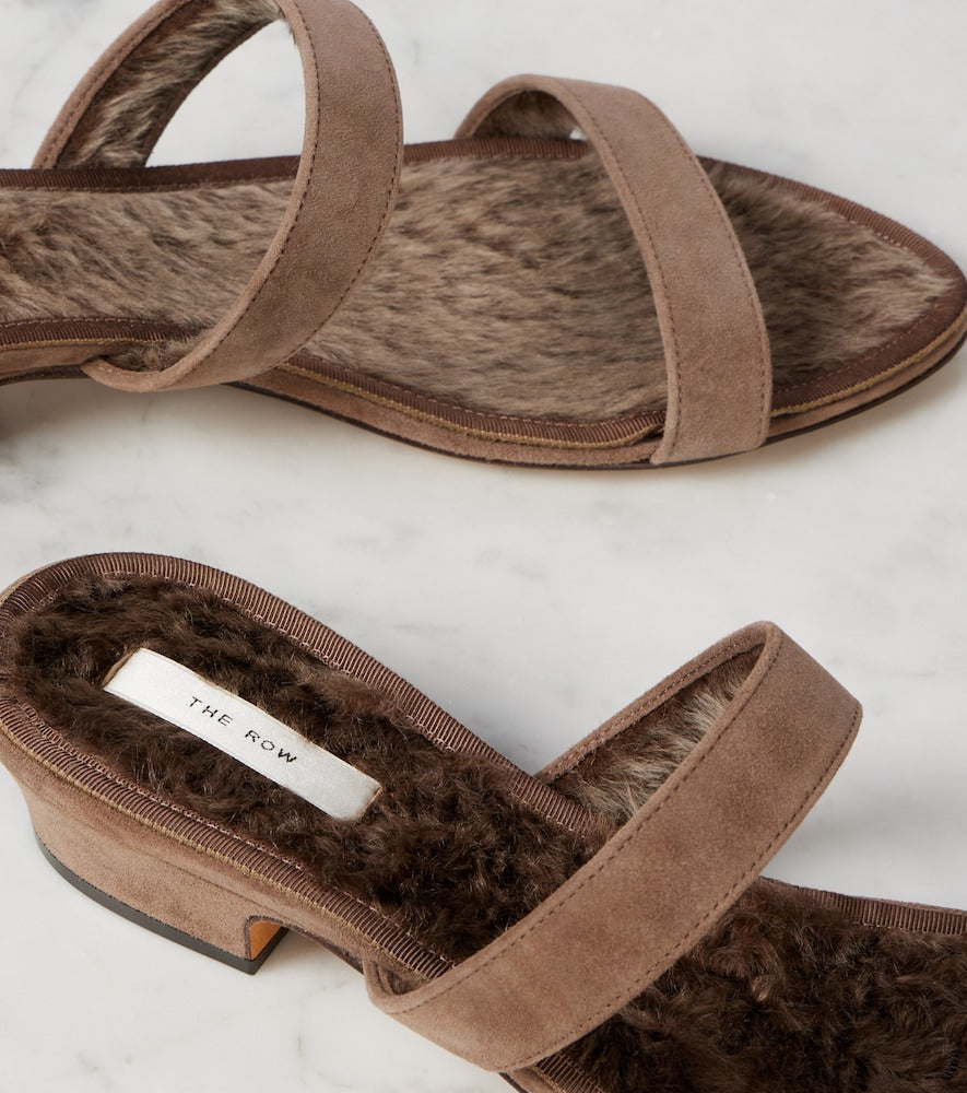 The Row Awar suede sandals