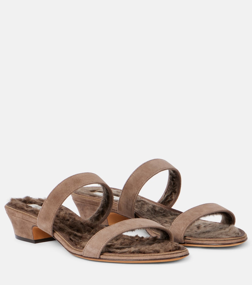 The Row Awar suede sandals