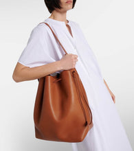 The Row Belvedere leather tote bag