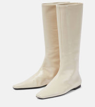 The Row Bette leather boots