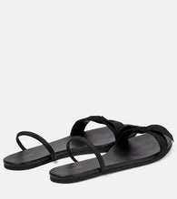 The Row Bow leather slingback sandals