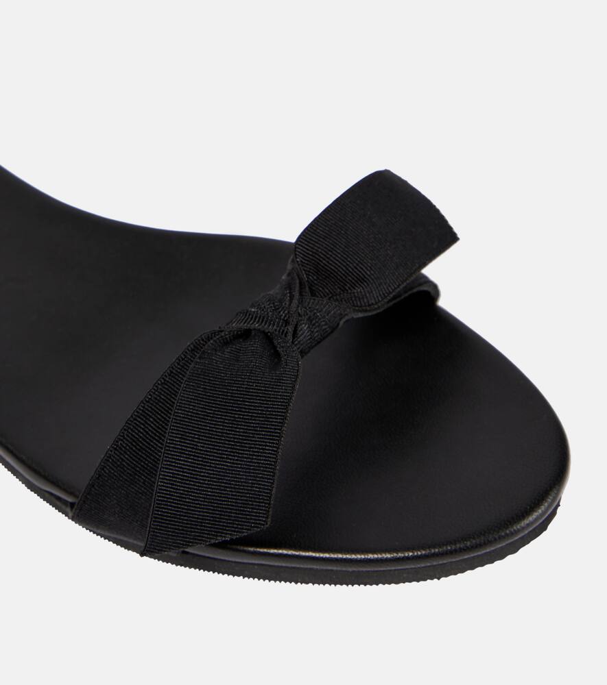 The Row Bow leather slingback sandals