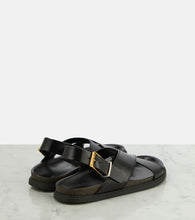 The Row Buckle leather sandals