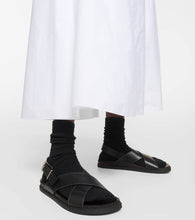 The Row Buckle leather sandals