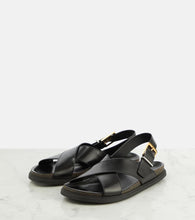 The Row Buckle leather sandals