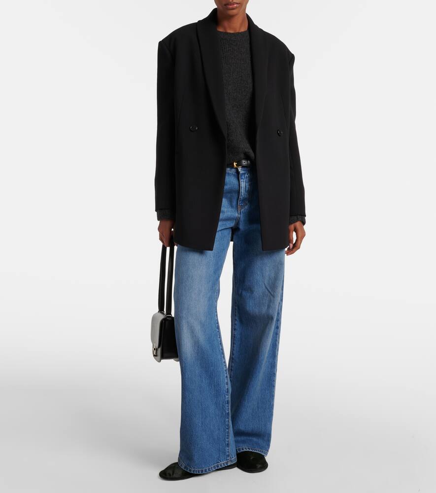 The Row Canal leather flats