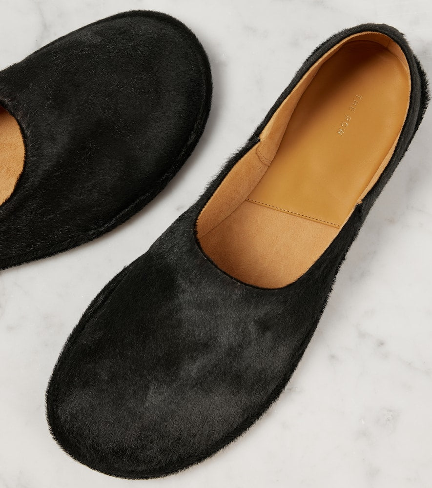 The Row Canal leather flats