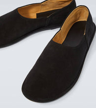 The Row Canal suede slip-on shoes