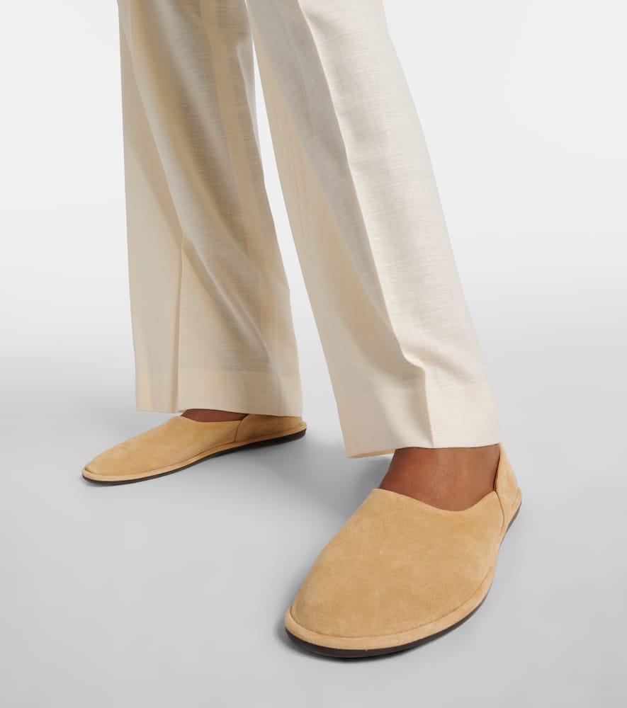 The Row Canal suede slip-on shoes