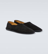 The Row Canal suede slip-on shoes