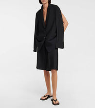 The Row Caped single-breasted wool blazer