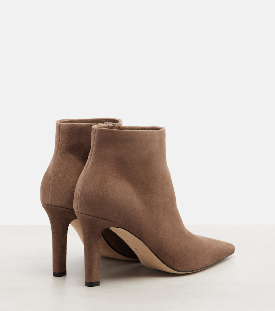 The Row Carla suede ankle boots