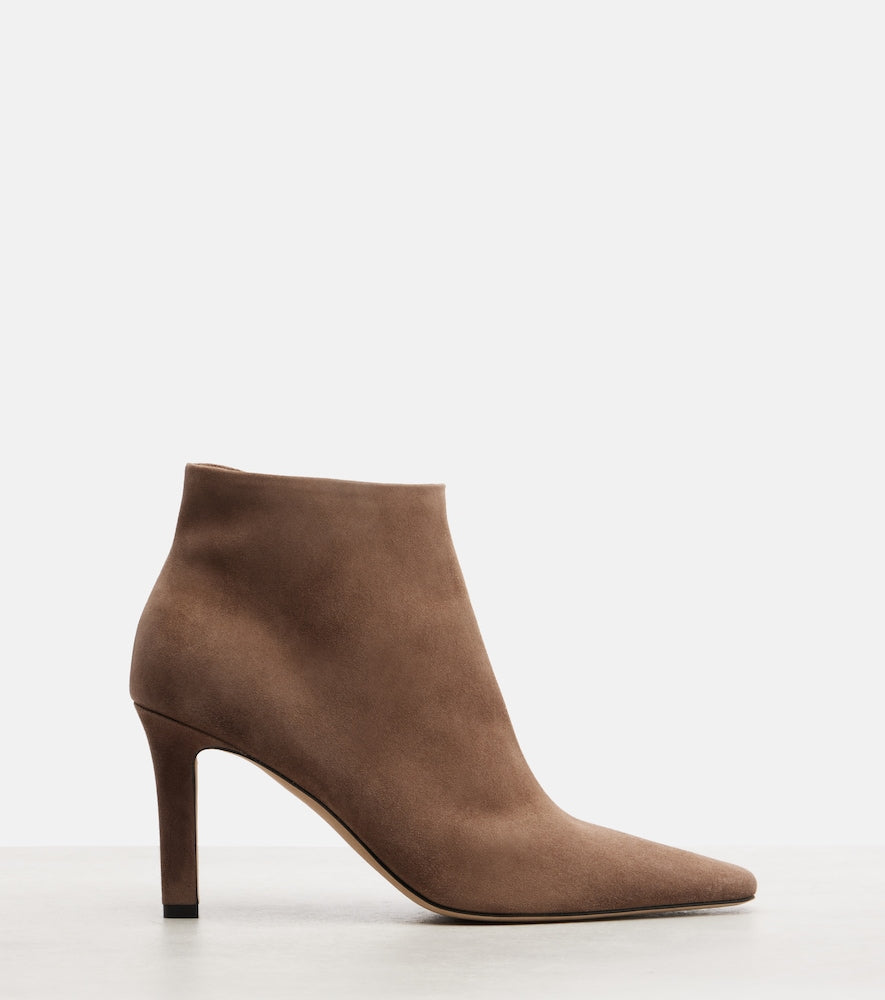 The Row Carla suede ankle boots
